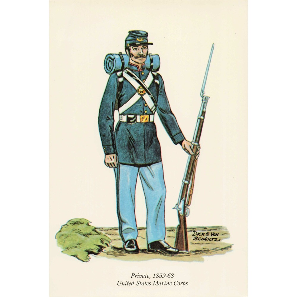 Ten Soldiers of the Civil War Set 1 Postcards Dick S Von Schriltz 1970 VG - Picture 11 of 16